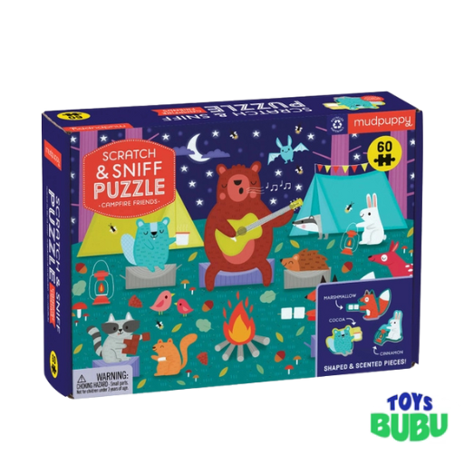 Campfire Friends Scratch and Sniff Puzzle by Mudpuppy