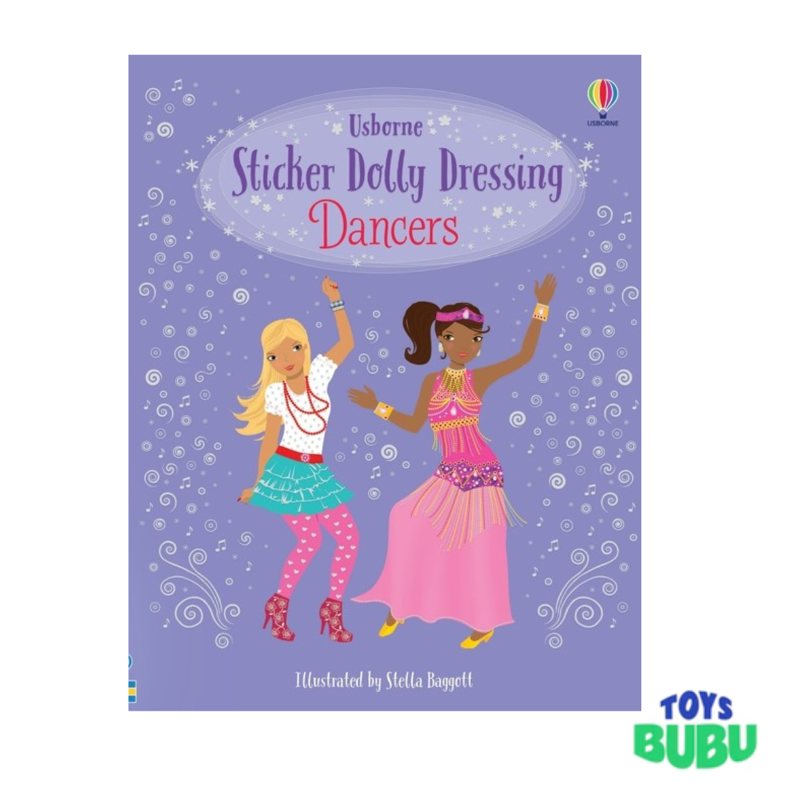 Sticker Dolly Dressing Dancers Book – 300+ Dress-Up Stickers Activity Book for Kids (Usborne)