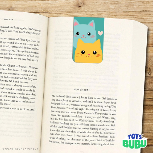 2-Pack Magnetic Bookmarks – Colorful Reversible Bookmarks for Readers & Planners