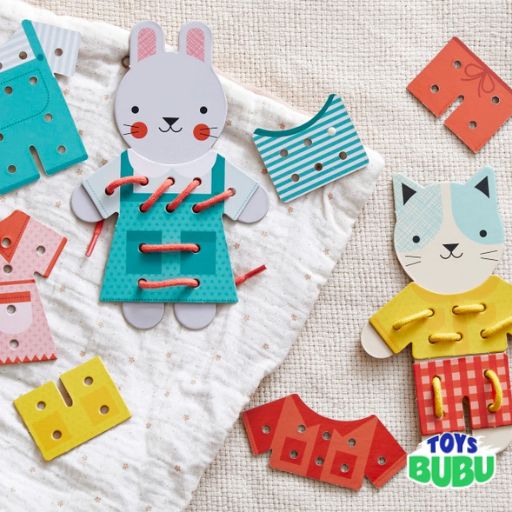 Petit Friends: Dress-up Lacing Set by Petit Collage