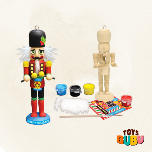 Nutcracker Drummer Ornament Wood Paint Kit