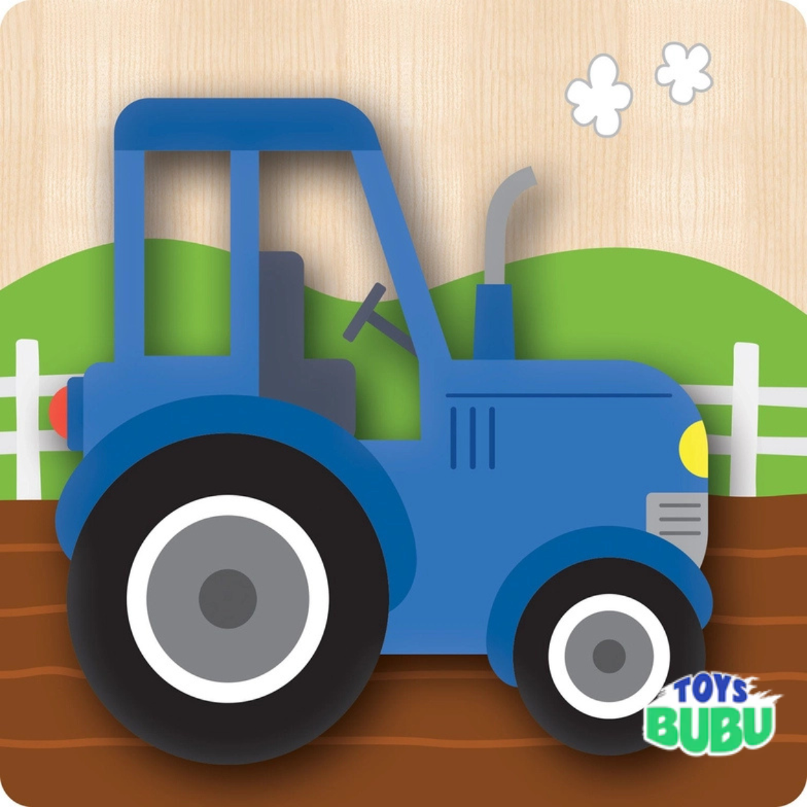 Farm Chunky Wooden Puzzles – 4 Pack Toddler Kids Learning Toy