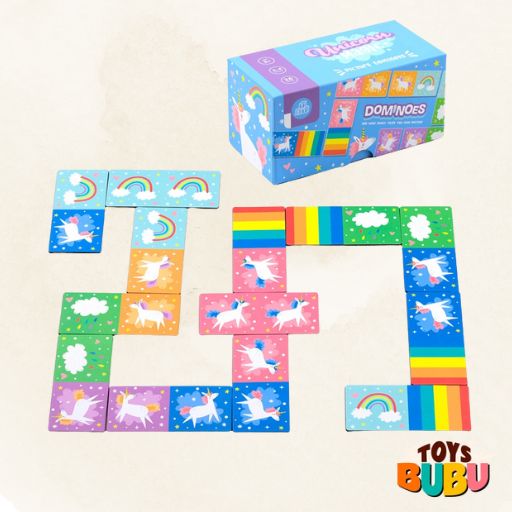 Unicorn Magic Dominoes Set