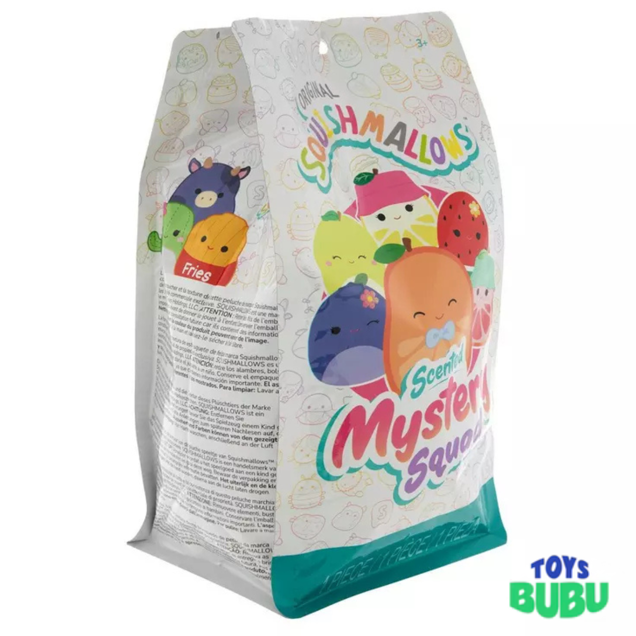 Squishmallows Scented Mystery Bag Plush – Random Surprise Collectible Plush Toy (Fruits & Hello Kitty)