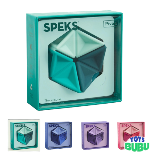 Speks Pivot Silicone Flexagon – Folding Fidget Toy for Stress Relief & Focus