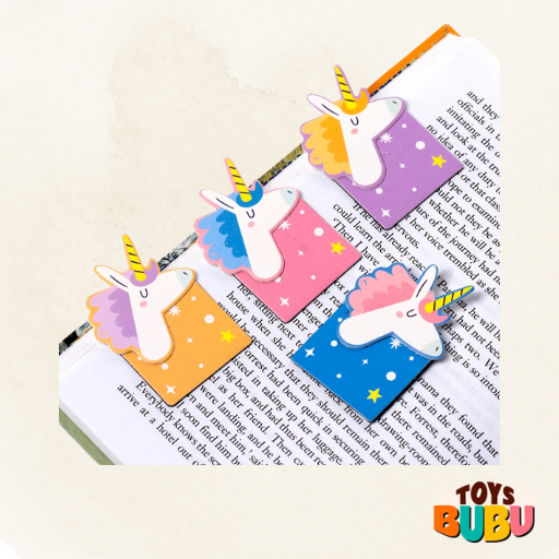 Unicorn Magic Shaped Magnetic Bookmark Set