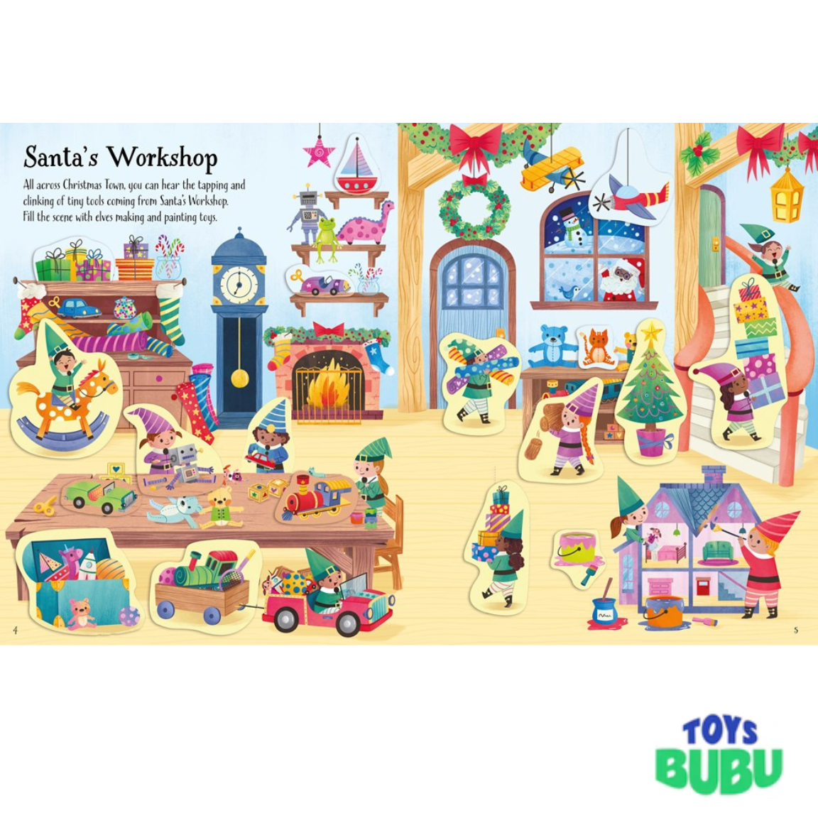 Christmas Sticker Book for Kids – 150+ Holiday Stickers Activity Book by Alice Beecham (Usborne)