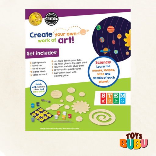 Solar System Mobile Wood Paint Set