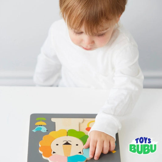 Little Lion Chunky Wood Puzzle by Petit Collage