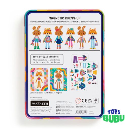 Rainbow Fashion Magnetic Play Set by Mudpuppy