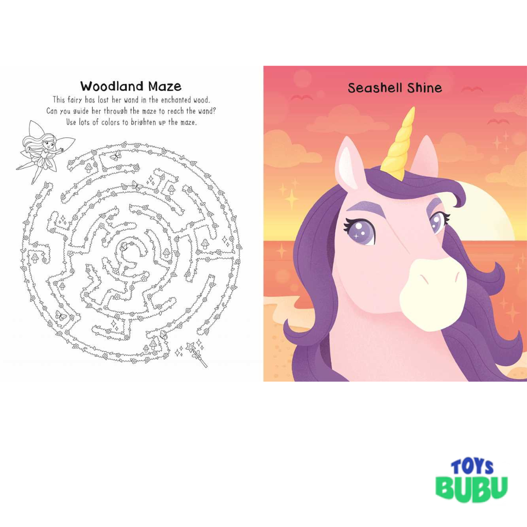 Unicorn Sticker Faces Activity Book for Kids – Creative Sticker Play (IglooBooks)