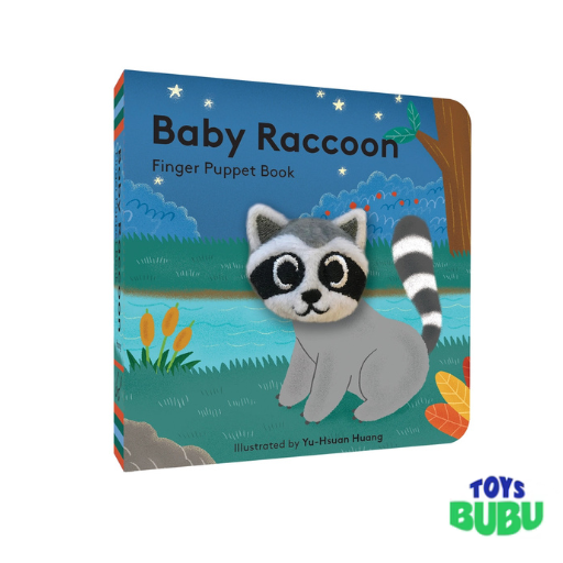 Baby Raccoon Finger Puppet Book - Interactive Story Book for Babies and Toddlers