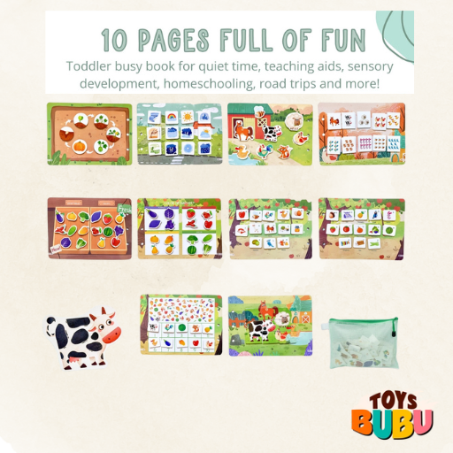 Farm Busy Book for Toddlers