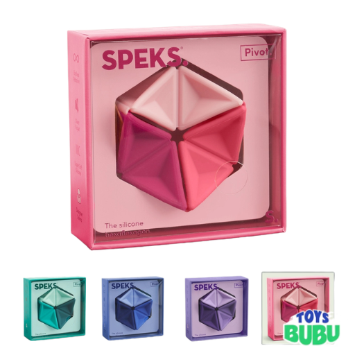Speks Pivot Silicone Flexagon – Folding Fidget Toy for Stress Relief & Focus