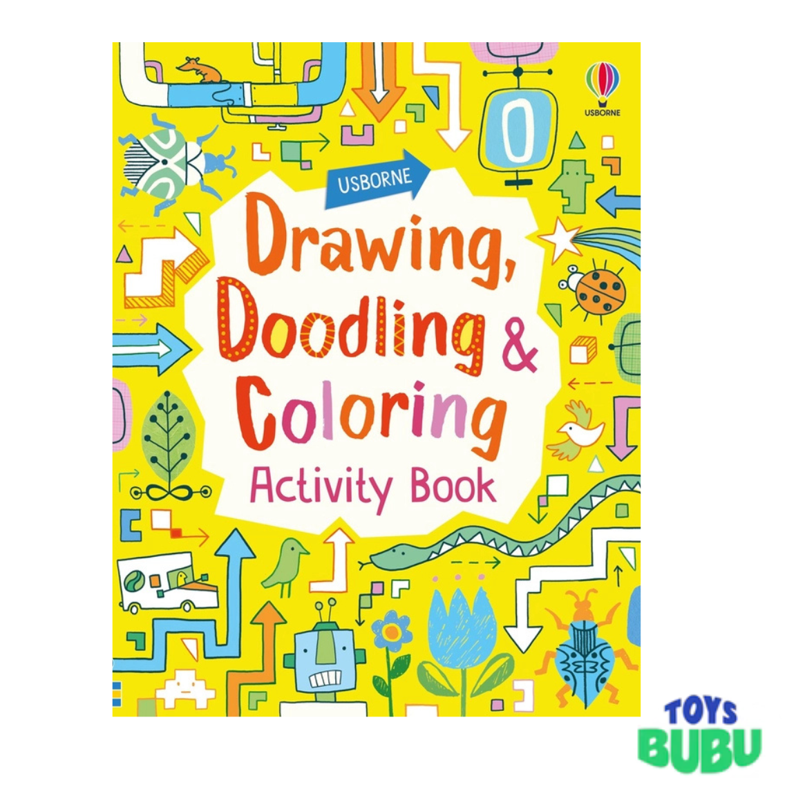 Drawing, Doodling & Coloring Activity Book for Kids – Creative Art Book by Fiona Watt (Usborne)