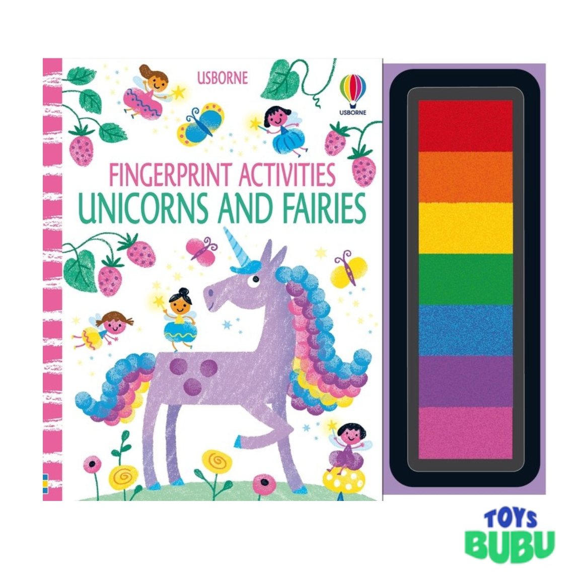 Fingerprint Activities Book for Kids – Fairy & Unicorn Ink Pad Activity Book (Hardcover)