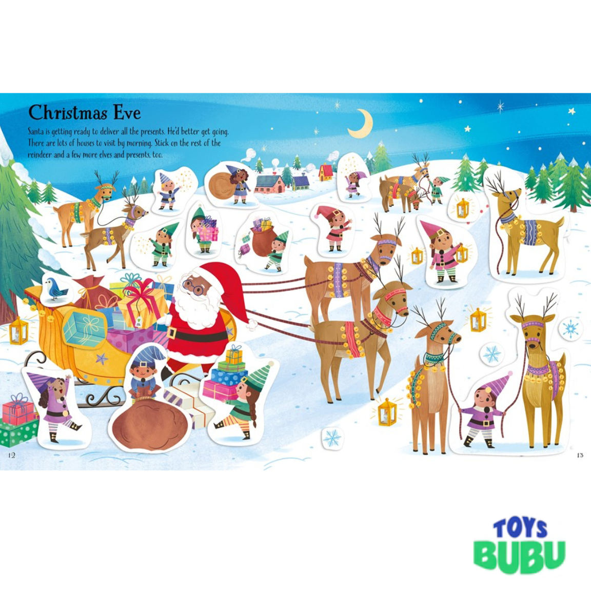 Christmas Sticker Book for Kids – 150+ Holiday Stickers Activity Book by Alice Beecham (Usborne)