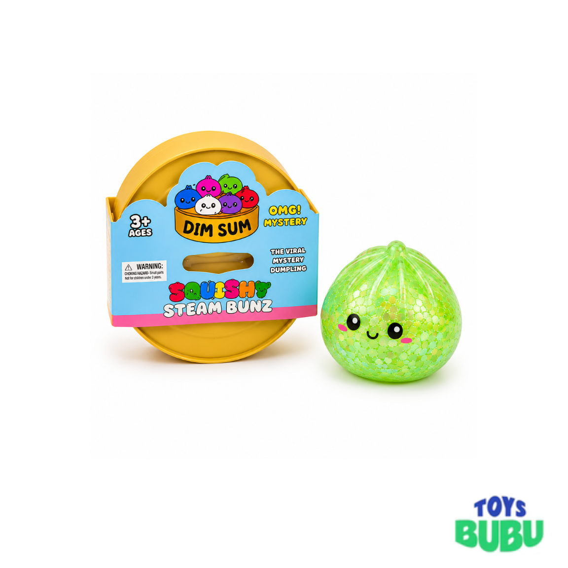 Viral Glitter Bead Emoji Dumpling Mystery Squishy Toy – Cute Sensory Collectible