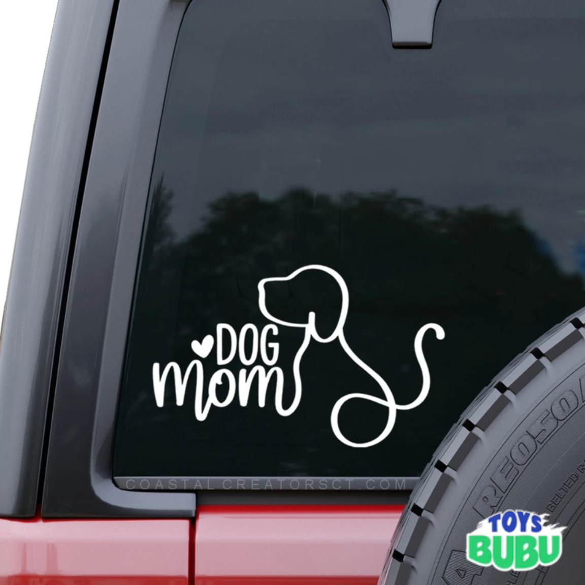 Dog Mom, Cat Mom & Bigfoot Vinyl Window Decal – Waterproof Car Sticker for Pet & Fun Lovers