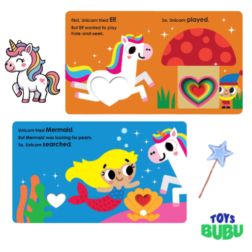 Kind Unicorn - Heart-Cutout Story board book