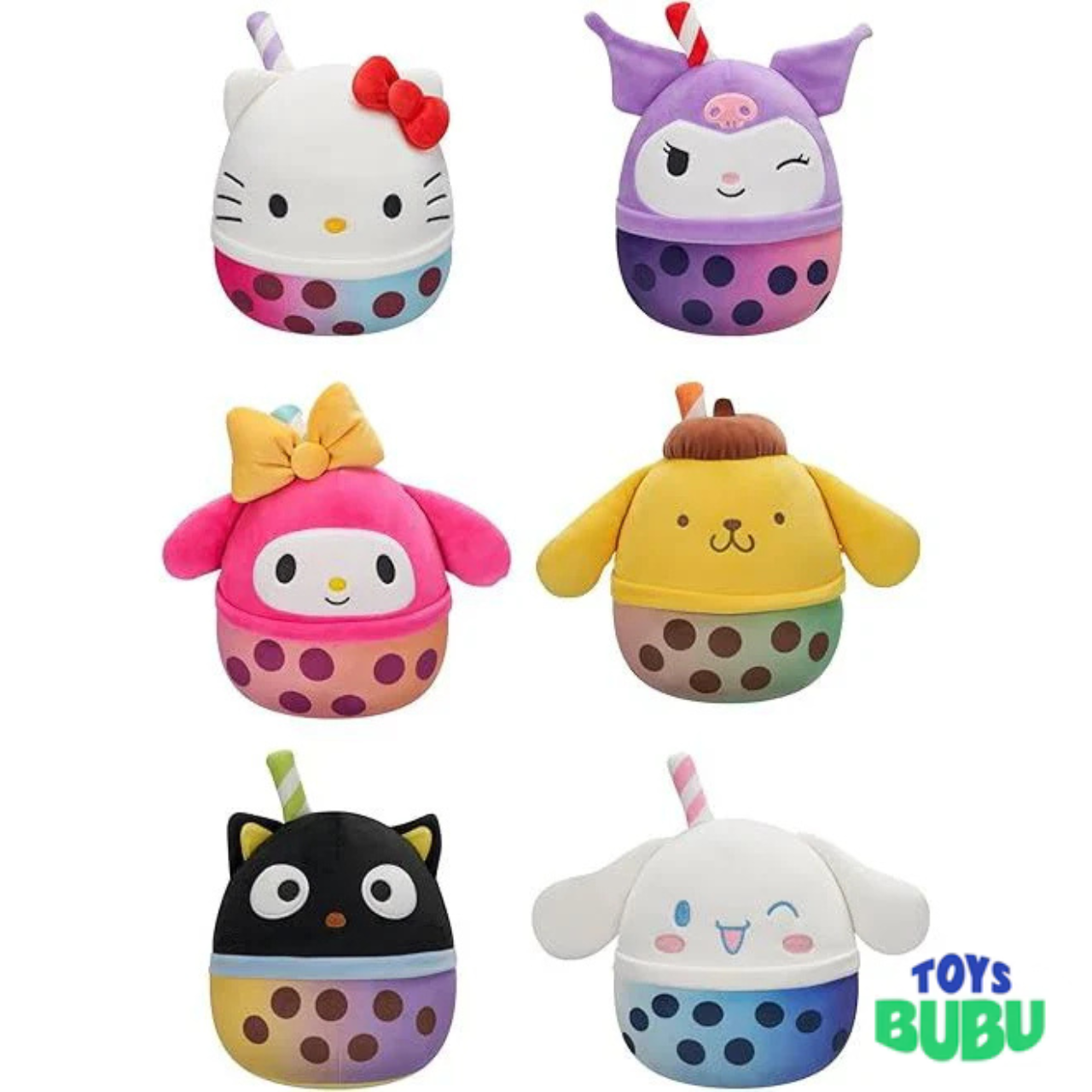 Squishmallows Scented Mystery Bag Plush – Random Surprise Collectible Plush Toy (Fruits & Hello Kitty)