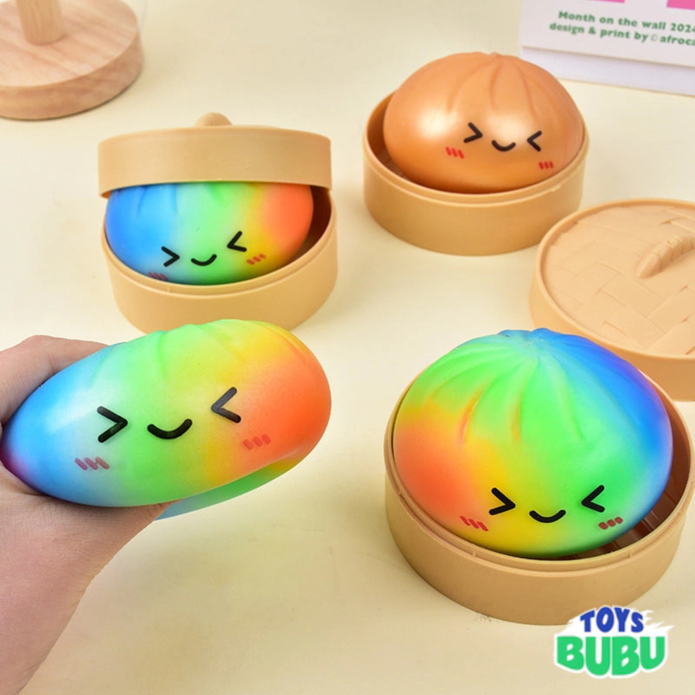 Squishy Dumpling Bao Bun Fidget Toy – Viral Sensory Stress Relief Toy