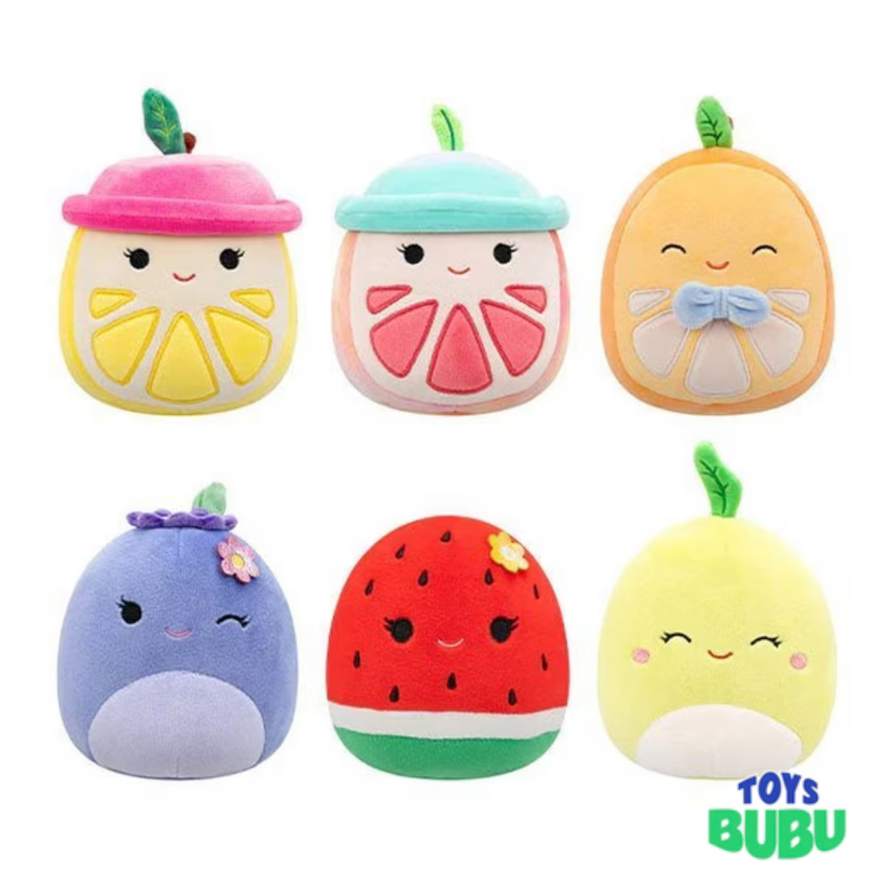 Squishmallows Scented Mystery Bag Plush – Random Surprise Collectible Plush Toy (Fruits & Hello Kitty)