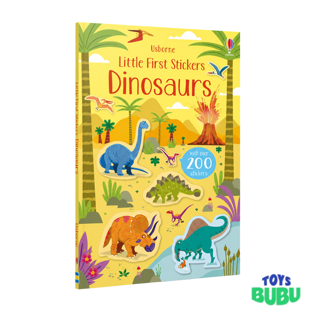 Dinosaur Activity Pack for Kids - 3-Book Set with Stickers, Coloring and Games (Usborne)
