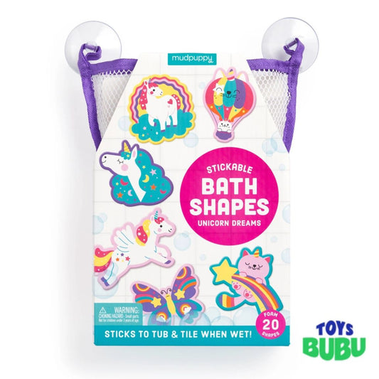 Unicorn Dreams Stickable Foam Bath Shapes by Mudpuppy