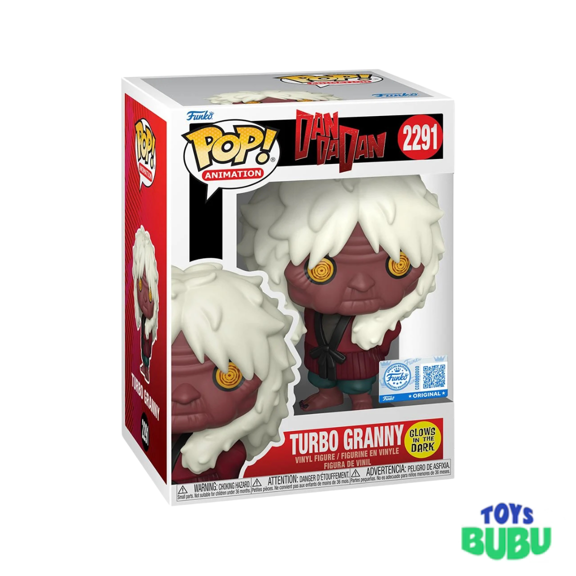 Turbo Granny Glow-in-the-Dark Funko Pop #2291 – Dandadan Exclusive Vinyl Figure - 4.5 inches (11.43 cm) tall