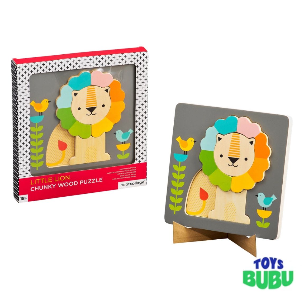Little Lion Chunky Wood Puzzle by Petit Collage