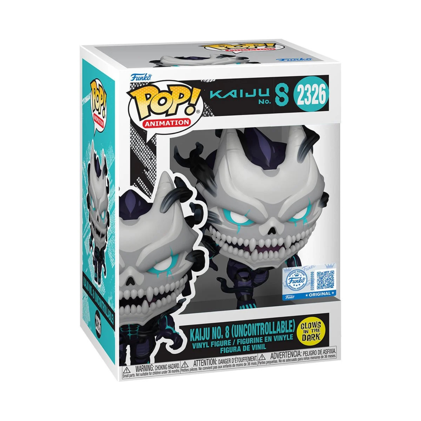 Kaiju No. 8 Glow-in-the-Dark Funko Pop #2326 Exclusive Vinyl Figure - 4.5 inches (11.43 cm) tall