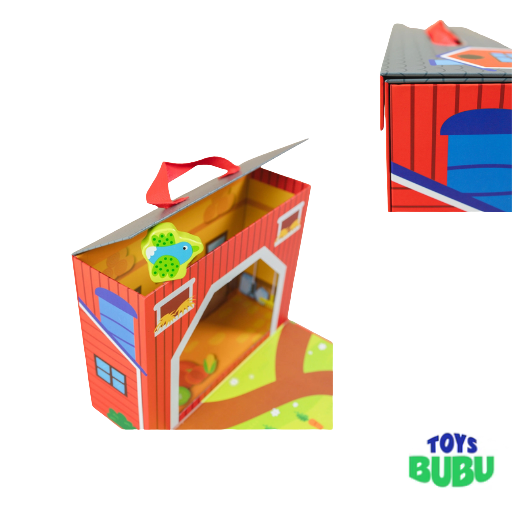 Case Farm Play Set Lacing Toy - Open-Ended Scene