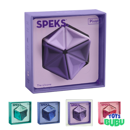 Speks Pivot Silicone Flexagon – Folding Fidget Toy for Stress Relief & Focus