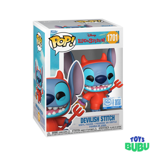 Devilish Stitch Funko Pop #1701 – Lilo & Stitch Entertainment Earth Exclusive Vinyl Figure - 4 inches (10.16 cm) tall