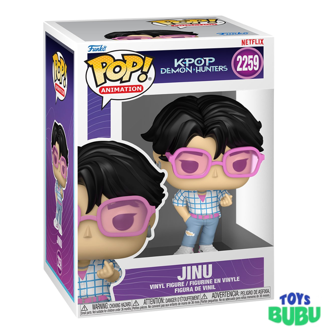 Jinu Funko Pop #2259 – KPop Demon Hunters Vinyl Figure Collectible - 3.75 Inches (9.5 cm) tall