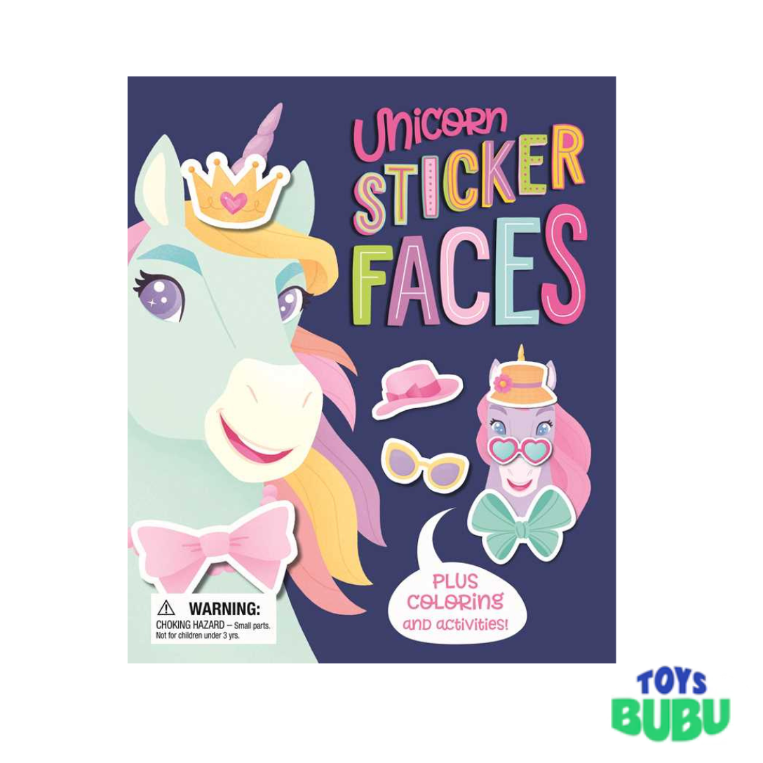 Unicorn Sticker Faces Activity Book for Kids – Creative Sticker Play (IglooBooks)
