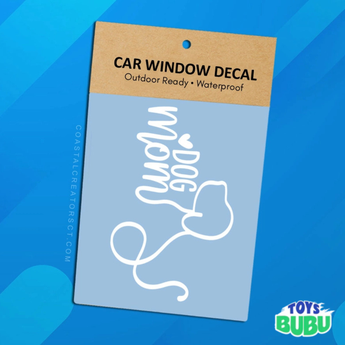 Dog Mom, Cat Mom & Bigfoot Vinyl Window Decal – Waterproof Car Sticker for Pet & Fun Lovers