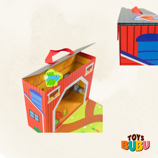 Case Farm Play Set Lacing Toy - Open-Ended Scene