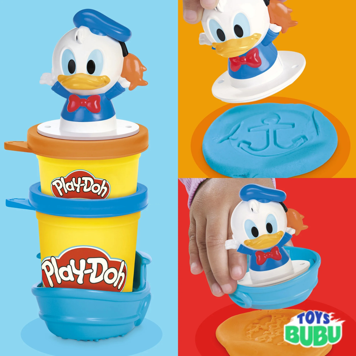 Disney Play-Doh Stamp & Go Set – Mickey Minnie Donald - Toddler Activity