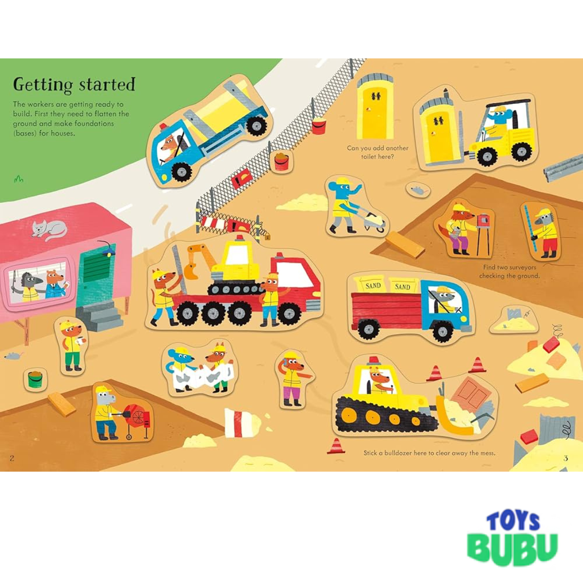 Construction Sticker Book for Kids – 170+ Vehicle Stickers Activity Book (Usborne Little First Stickers)