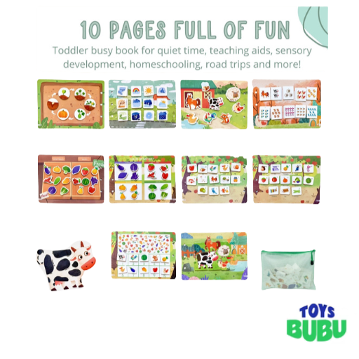 Farm Busy Book for Toddlers
