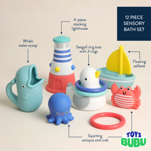 Itzy Seaside Splash Gift Set™ Bath + Water Toy