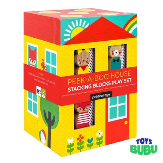Peek-A-Boo House Stacking Blocks Play Set