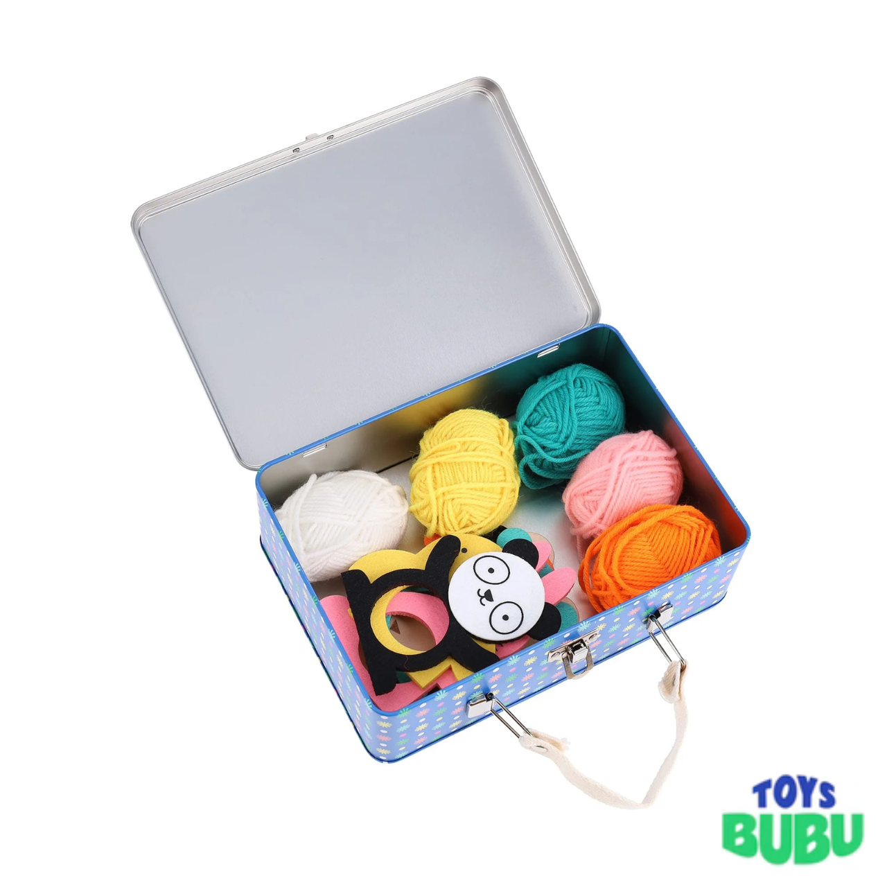 My Pom-Pom Friends Craft Kit for Kids – DIY Pom-Pom Animal Making Kit with Storage Tin