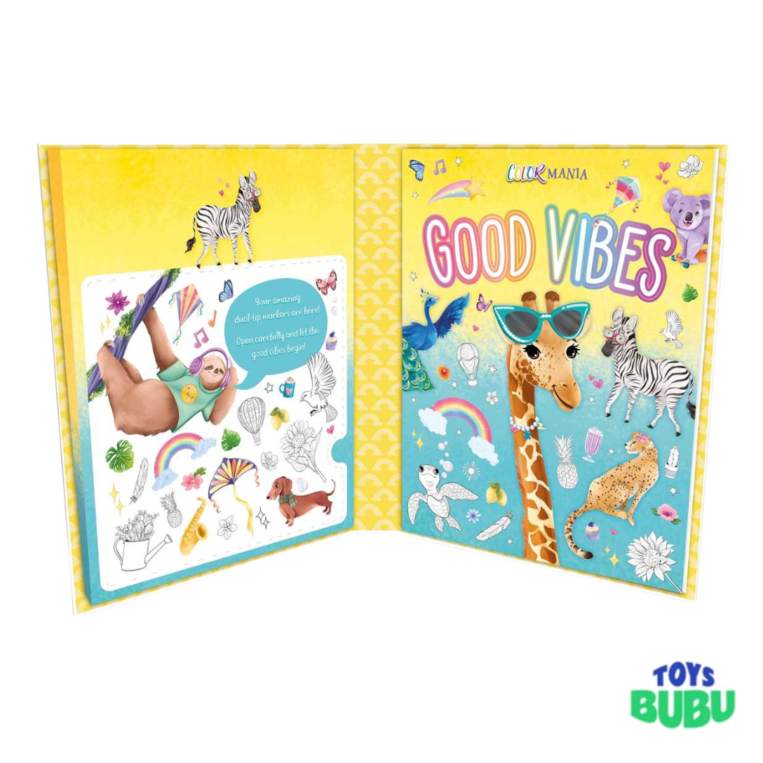 Good Vibes Coloring Book for Kids – Colormania Creative Activity Book (IglooBooks)
