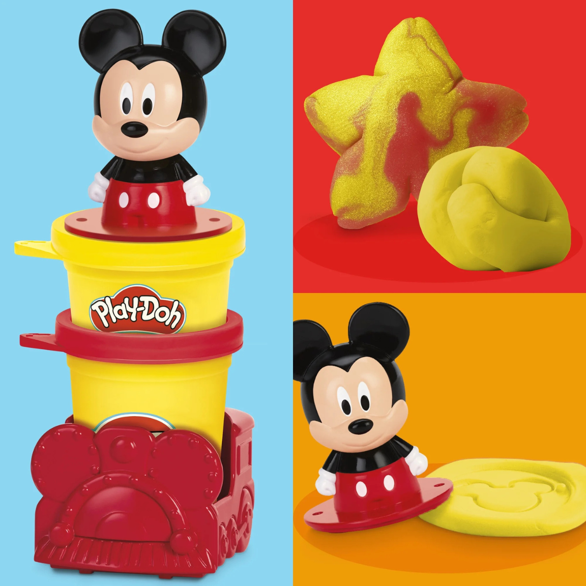 Disney Play-Doh Stamp & Go Set – Mickey Minnie Donald - Toddler Activity
