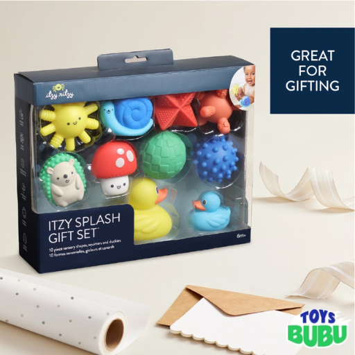 Itzy Splash Gift Set™ Soft Bath + Water Toys
