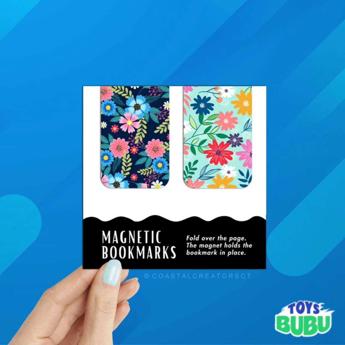 2-Pack Magnetic Bookmarks – Colorful Reversible Bookmarks for Readers & Planners