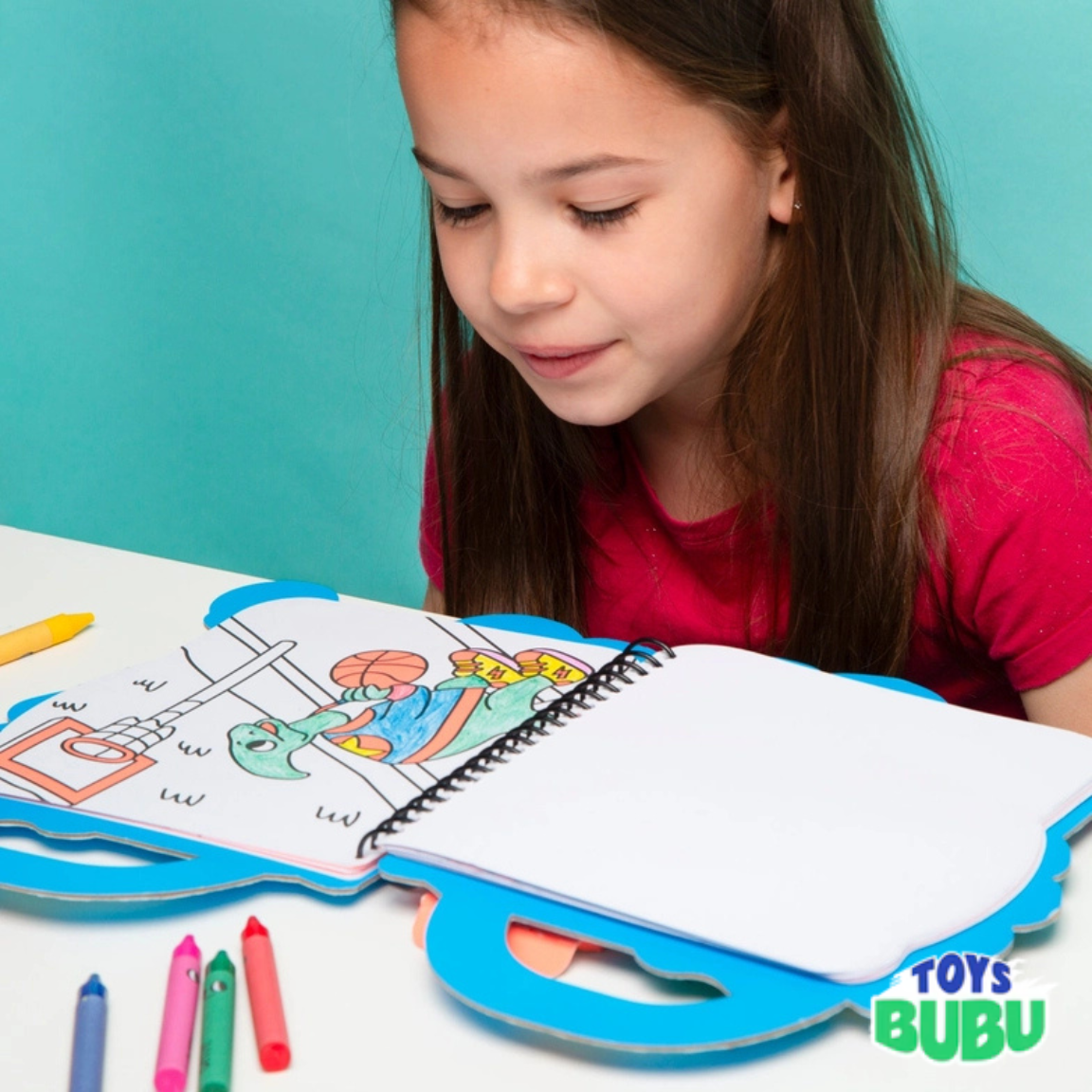 Dinosaur Coloring & Sticker Book for Kids by OMY – 35 Pages with Crayons & Stickers (Ages 3 and older)
